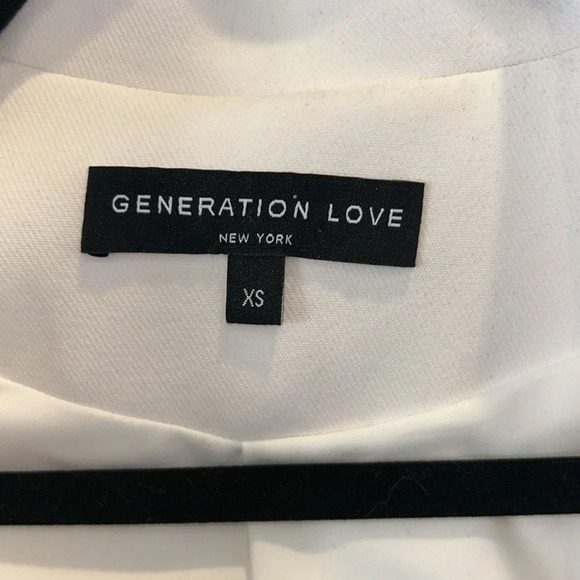Generation Love  Madison Ruched Sleeve Blazer White - Picture 3 of 8